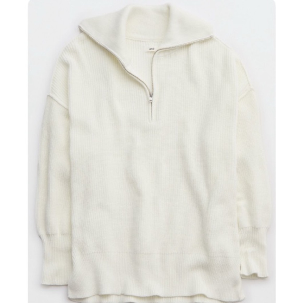 Aerie Quarter Zip Sweater